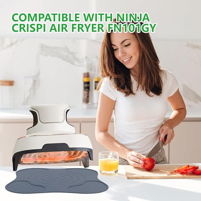 2Pcs Silicone Heat Resistant Mat & Splatter Shield, Foldable Silicone Mat and - Image 6