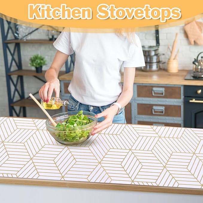 Shelf Liners for Kitchen Cabinets Non Adhesive Shelf Liner Paper Non-Slip - Image 5