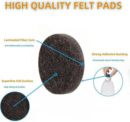 Furnigear Felt Pads Small 3/8" Felt Pads - Image 3