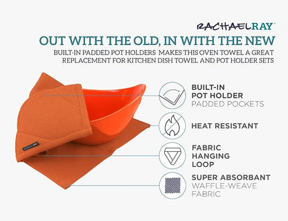 Rachael Ray Kitchen Towel, Oven Glove Moppine - Image 3
