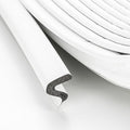 Weather Stripping Door Seal Strip - Soundproof Q Foam for Door Frame, Exterior Large Gap - Easy to Install (White, 50FT)