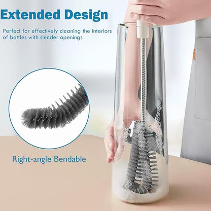 16 inches Long Handle Black Bottle Cleaning Brushes - Image 4
