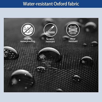 110L Expandable to 140L 32” Foldable Oxford Soft-Sided Rolling Duffle Bag with 2 Heavy-Duty Wheels,3 Large Compartments,Adjustable Shoulder Strap and Attached Organizer Pouch,Black Red