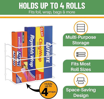 Evelots Kitchen Wrap Organizer - Image 2