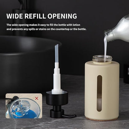 Enra Thick Glass Foaming Soap Dispenser - Image 3
