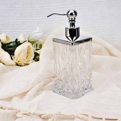 10Oz Clear Glass Soap Dispenser, Handcrafted Lead-Free Glass, Hand Sanitizer - Image 2