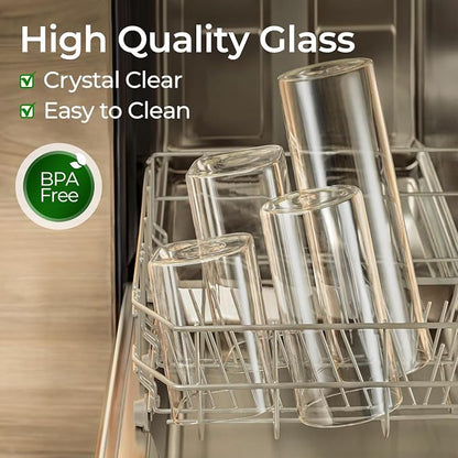 ComSaf 0.5 Qt Glass Food Storage Jars Set of 6, Pantry Organization Jar - Image 4