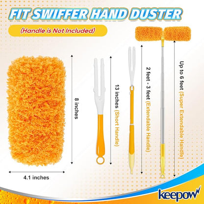 KEEPOW Reusable Microfiber Duster Refill Compatible - Image 2