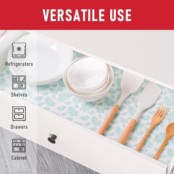 Cooyes Drawer and Shelf Liner for Kitchen Cabinets, Cloth Material, Non Slip - Image 6