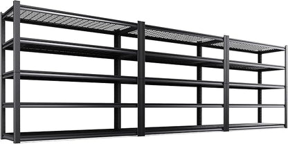 Set of 3 Garage Shelving-3500 lbs 5 Tier Storage Shelves, Adjustable Heavy Duty by Unknown