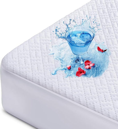 Hanherry 100% Waterproof Mattress Protector Twin XL Size, Mattress Cover 3D Air by Hanherry