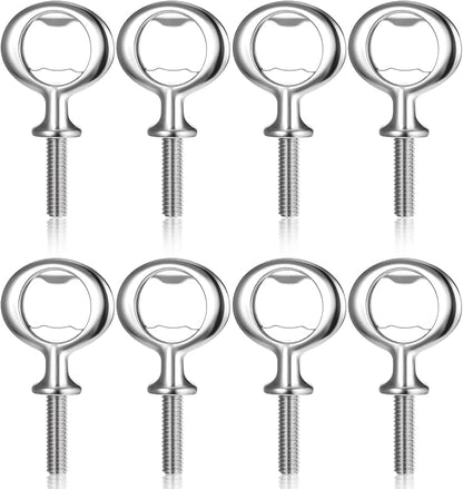 Metal Bottle Opener Kit 8 Pcs Stainless Blank Bottle Openers Inserts Hardware - Image 2
