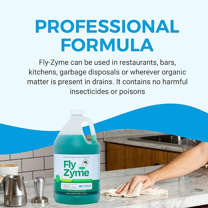 KINZUA ENVIRONMENTAL Fly-Zyme, Highly Concentrated Enzyme Drain Cleaner - Image 6