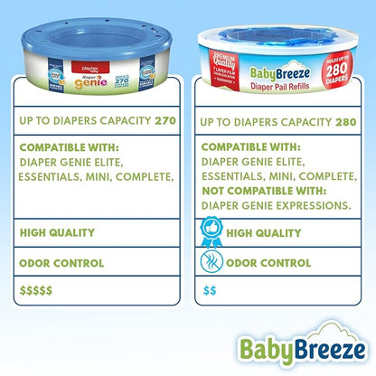 BabyBreeze Diaper Pail Refill Bags Compatible - Image 9
