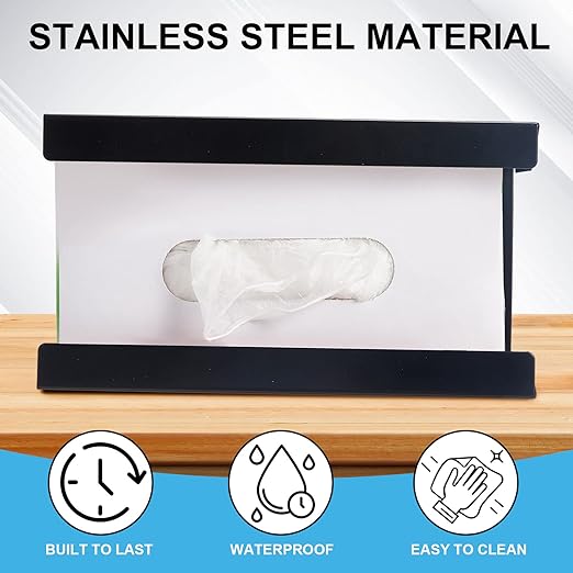 Lounsweer 2 Pcs Magnetic Glove Dispenser Holders Wall Mount Boxes of Gloves - Image 3