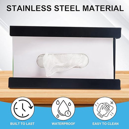 Lounsweer 2 Pcs Magnetic Glove Dispenser Holders Wall Mount Boxes of Gloves - Image 3