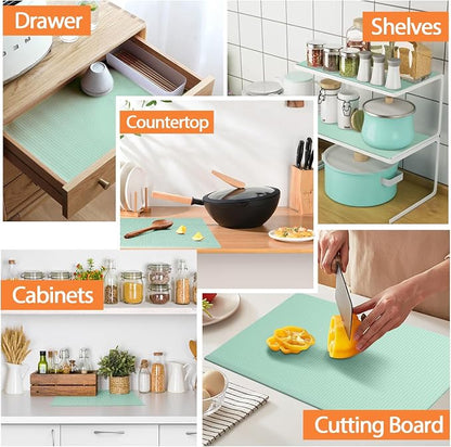 GOYLSER Silicone Refrigerator Shelf Mat, 4 Pack Waterproof Fridge Mat Liners - Image 7