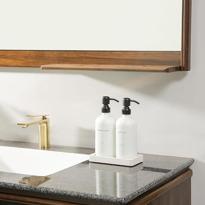 White Soap Dispenser Set, Contains Hand and Lotion Dispenser - Image 6