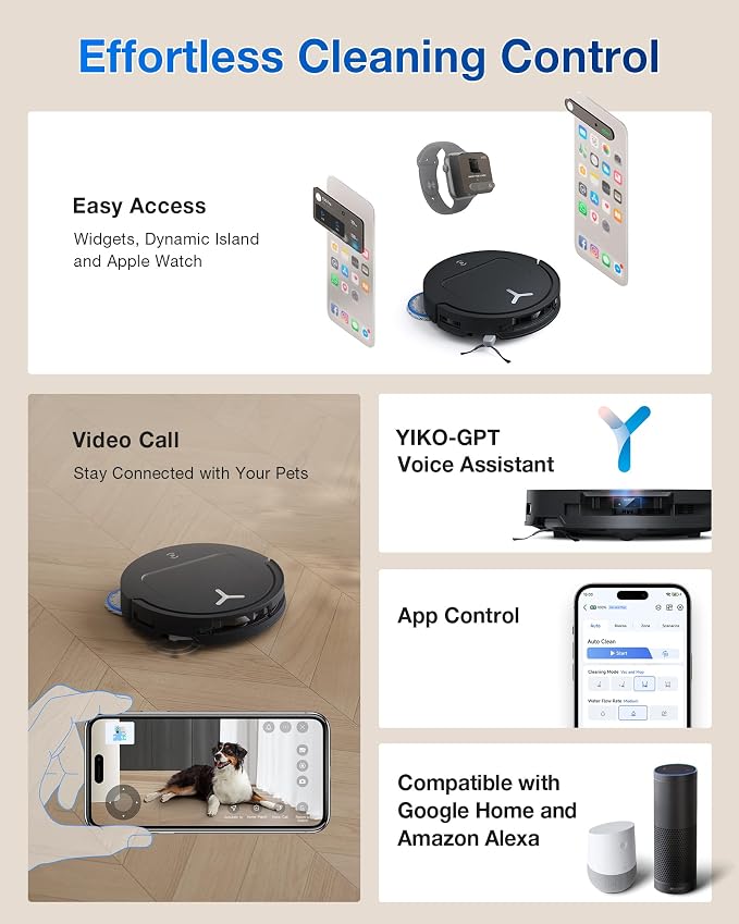 ECOVACS DEEBOT T50 Omni Robot Vacuum and Mop, 3.19” Ultra-Slim, 000Pa Suction - Image 9