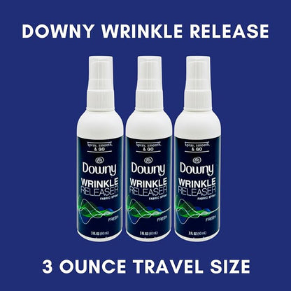 Downy Wrinkle Releaser Spray Travel Size 3 oz, 8 Shout Wipes Individually - Image 3