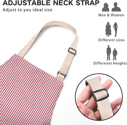 BeLuyi 2 Pack Adjustable Bib Apron - Image 2