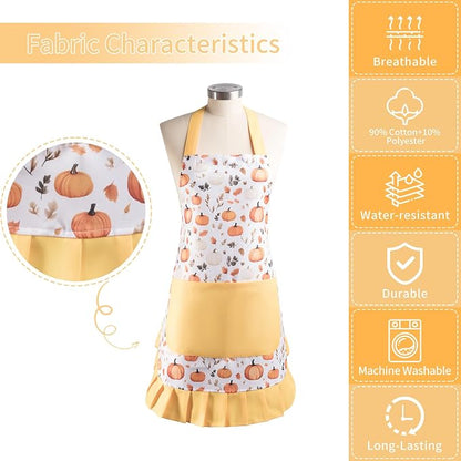 Vintage Floral Apron for Women - Image 8