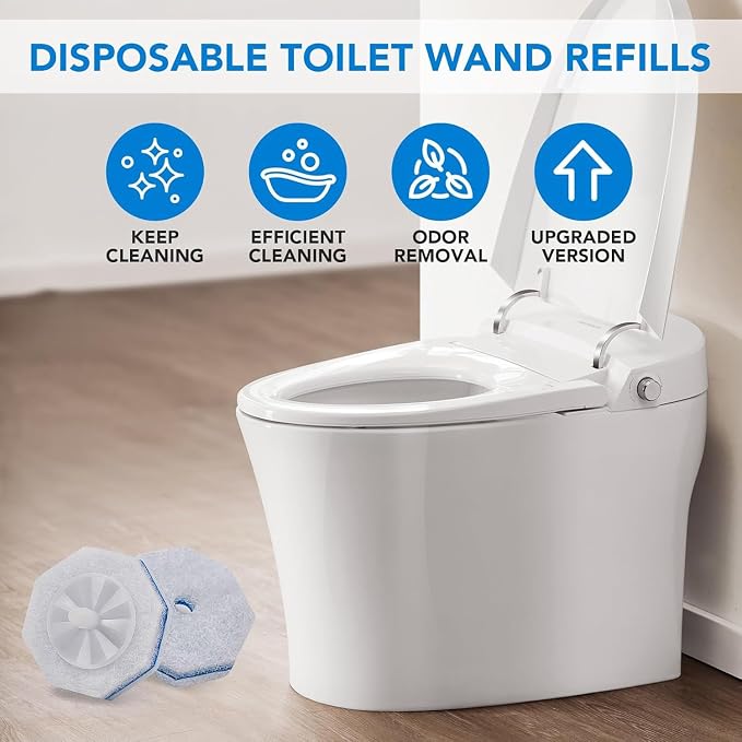 80 Pcs Toilet Wand Refills, Disposable Toilet Brush, Disposable Toilet Bowl - Image 6