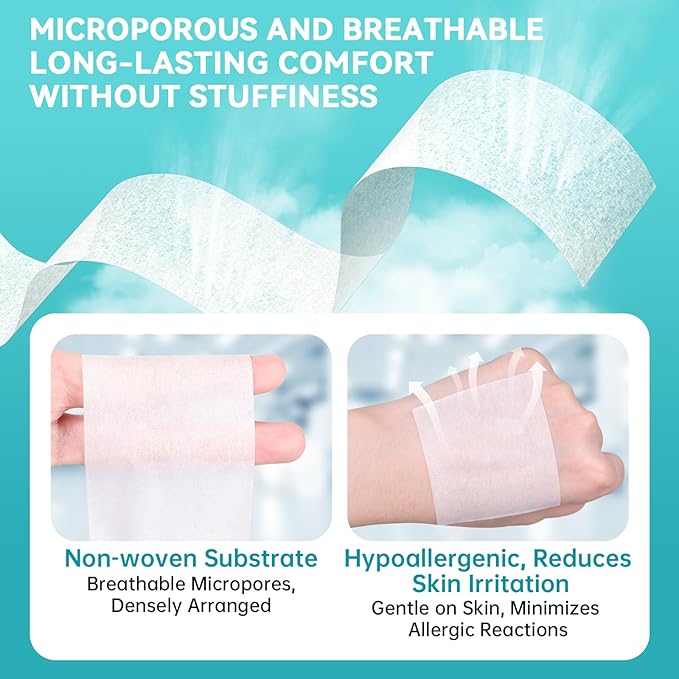 Dimora Soft Paper Surgical Tape 8 Rolls- Hypoallergenic Medical Tape for Sensitive Skin，Breathable First Aid Wound Tape with Pain-Free Removal, Secures Dressing and Medical Devices -2" x 10 Yards