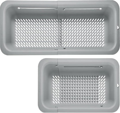 LASSHSWA Collapsible Colander for Kitchen, Over the Sink Strainer Basket for by LASSHSWA