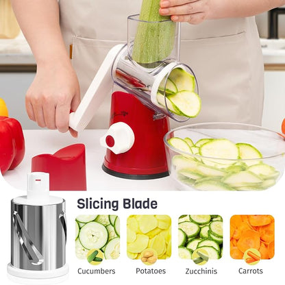 Cheese Grater Hand Crank, Rotary Cheese Shredder - Image 3