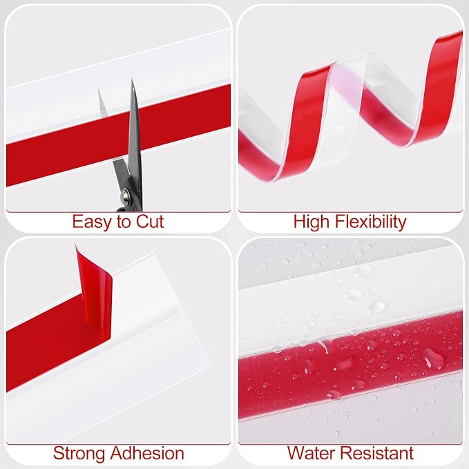 MYFAMIREA Door Weather Stripping 2IN x 10FT Door Draft Stopper Seal Tape - Image 4