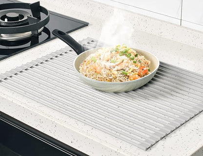 Surpahs 20.5 x 15.5 Inch Roll-Up Dish Drying Rack, Fits Across Sink Openings up - Image 8