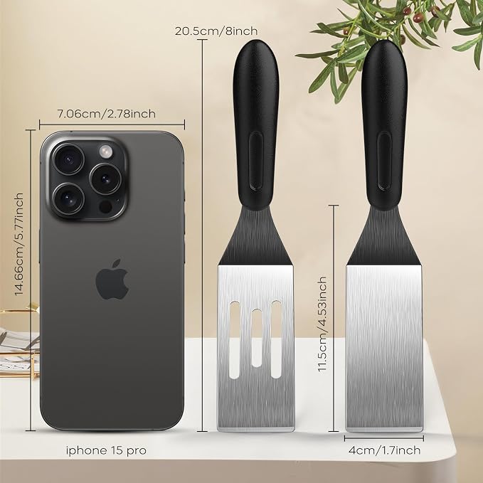 Small Spatula 2 Pieces, Mini Serving Spatula - Image 4