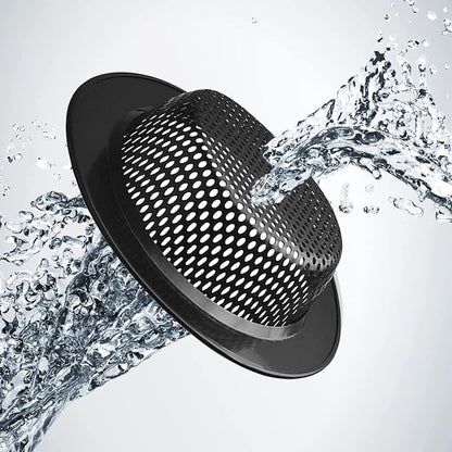 2 Pcs Black Stainless Steel Mesh Sink Drain Strainer, 3.54" Top/2.16" Kitchen - Image 7