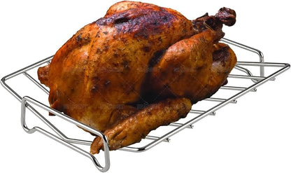 Stainless Steel Turkey Roasting Rack, V-shaped Racks by GriAddict