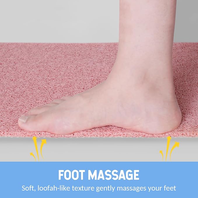 Non-Slip Bathtub Mat, Anti Slip Shower Mat, Fast Drying Bathtub Mats, Foot - Image 5