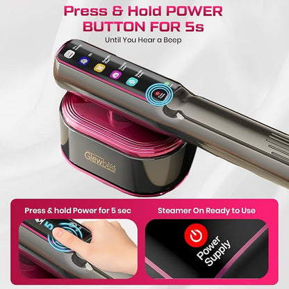 Portable Clothes Steamer, 1200W Touch Screen Handheld Steamer - Image 2