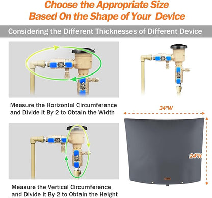 TOHONFOO Backflow Preventer Pipe Insulation Cover - Image 4