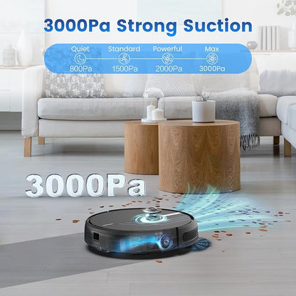 AIRROBO Robot Vacuum and Mop, 3000Pa Powerful Suction Robot Vacuum Cleaner - Image 3