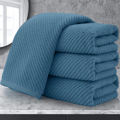 VOOVA & MOVAS Hand Towels for Bathroom Set of 4, Large 18" x 28", 100% Cotton | by VOOVAMOVAS