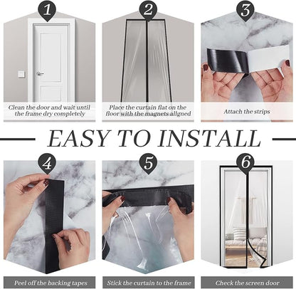 Amylove Zipper 48 x 87 Inch Dust Barrier Door Kit Construction Door Barrier 4 x - Image 4