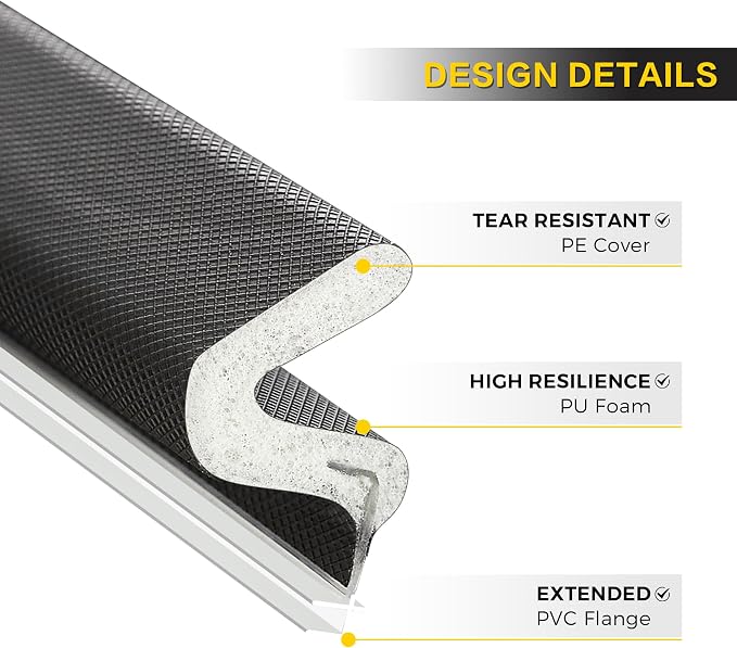 Weather Stripping Door Seal Strip Soundproof Q Foam Weather Stripping - Image 9