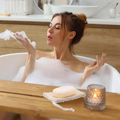 Rtteri 240 Pcs Soap Exfoliating Bag, Natural Sisal Soap Pouch Saver Body Shower - Image 3