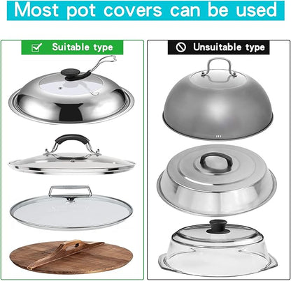 YQh The-Cabinet Pot Lid Organizer, Door Mounted Pot cover rack, Pot Lid Storage - Image 5