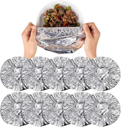 Ouliget Repeatable Film Insulation Cover, Aluminium Foil Elastic Food Bowl by OULIGET