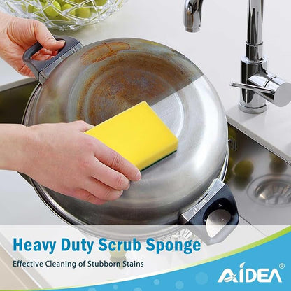 AIDEA Sponges Kitchen, 24 Pack Heavy Duty Dish Sponge, Cleaning Dish Scrubber - Image 6