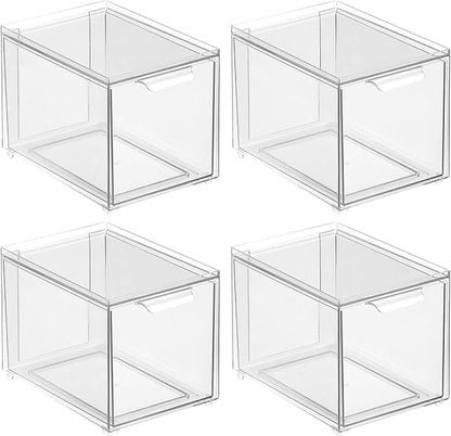 mDesign Plastic Pantry Organization and Storage Bin w/Pull Out Drawer - Image 9