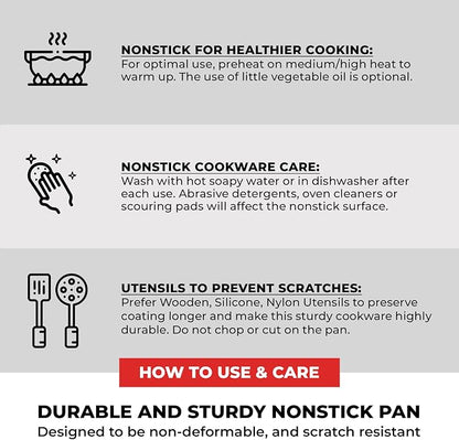 BRA COOKWARE Infinity Nonstick Frying Pan | 10.2-Inch Cast Aluminum Skillet | - Image 9