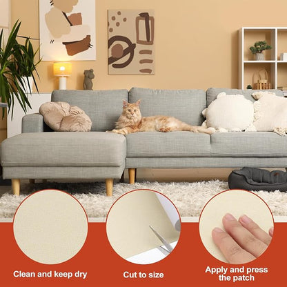 PATIKIL 70x6.2 Inch Linen Repair Tape, Repair Fabric Patch Self Adhesive Couch - Image 3
