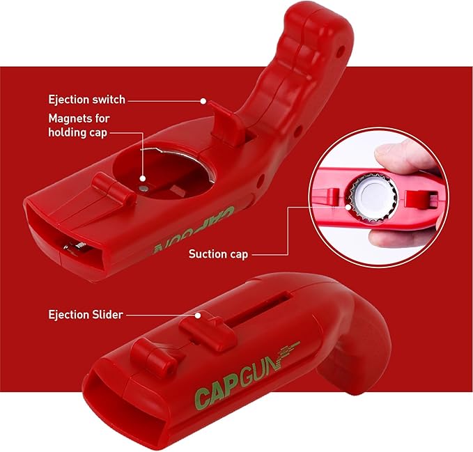 cap gun bottle opener launcher shooter funny shooting gun creative beverage - Image 6